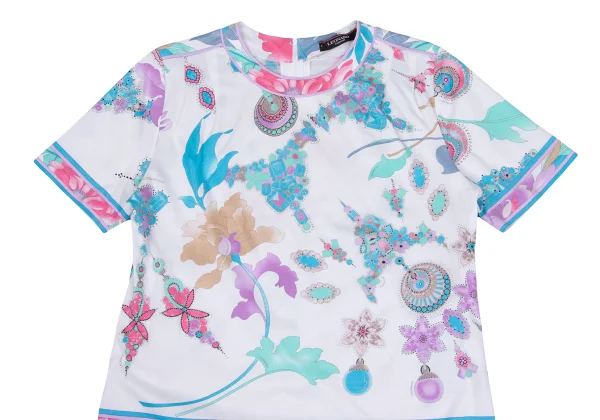 LEONARD Floral Print T Shirt K-169442_002