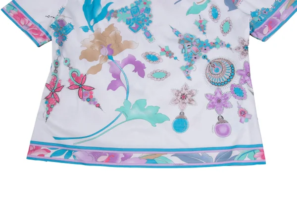 LEONARD Floral Print T Shirt K-169442_005