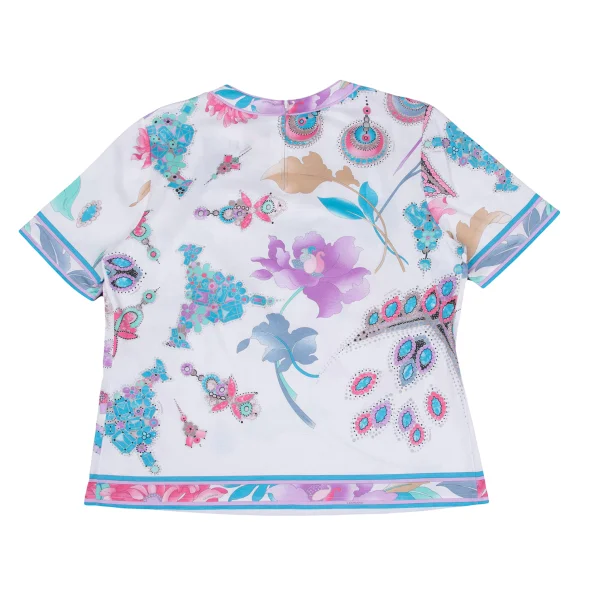 LEONARD Floral Print T Shirt K-169442_007