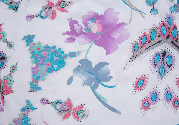 LEONARD Floral Print T Shirt K-169442_010