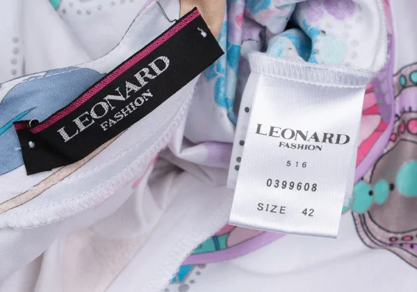 LEONARD Floral Print T Shirt K-169442_014