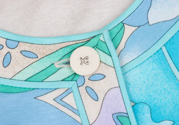 LEONARD Floral Print Collarless Cardigan K-169444_008