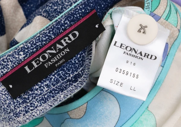 LEONARD Floral Print Collarless Cardigan K-169444_019