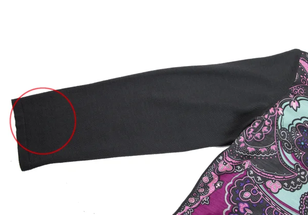 LEONARD Geometric Print Switching Cardigan K-169445_007