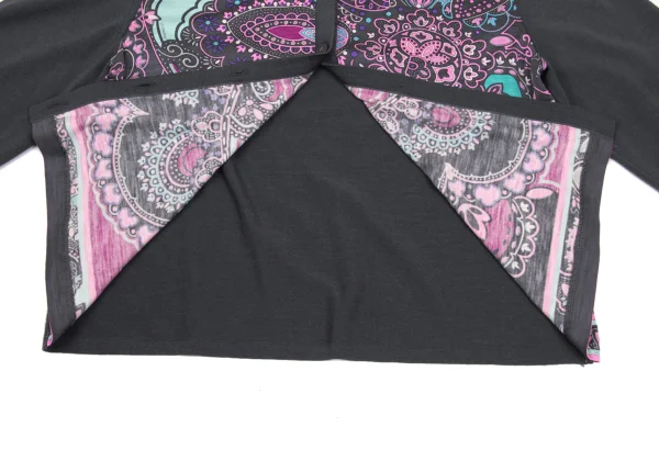 LEONARD Geometric Print Switching Cardigan K-169445_013