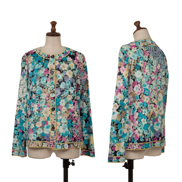 LEONARD Floral Print Cardigan Multi-Color L K-169446_001