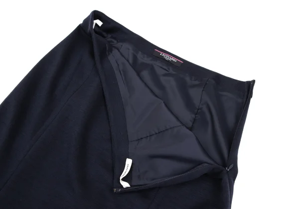 LEONARD Wool Stretch Flare Skirt K-169447_005