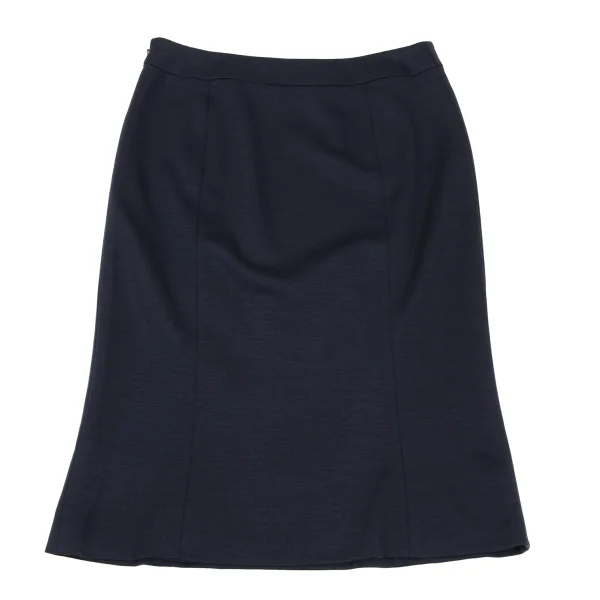 LEONARD Wool Stretch Flare Skirt K-169447_009