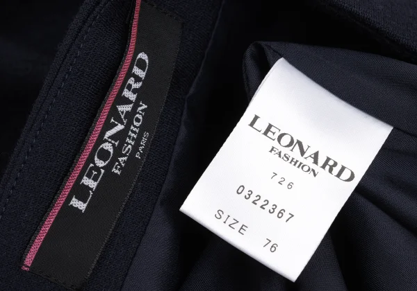 LEONARD Wool Stretch Flare Skirt K-169447_011