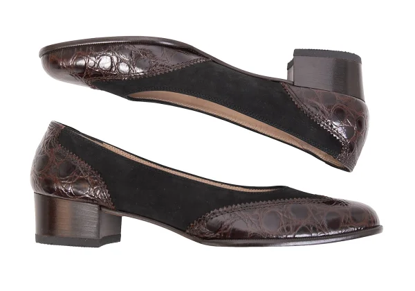 Salvatore Ferragamo Switching Leather Heel Pumps K-169451_003
