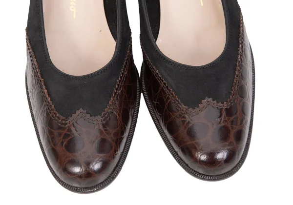 Salvatore Ferragamo Switching Leather Heel Pumps K-169451_005