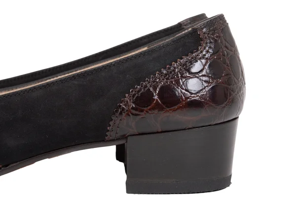 Salvatore Ferragamo Switching Leather Heel Pumps K-169451_006