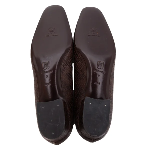 BRUNOMAGLI Python Emboss Leather Pumps K-169452_010