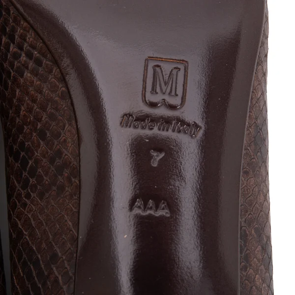 BRUNOMAGLI Python Emboss Leather Pumps K-169452_011