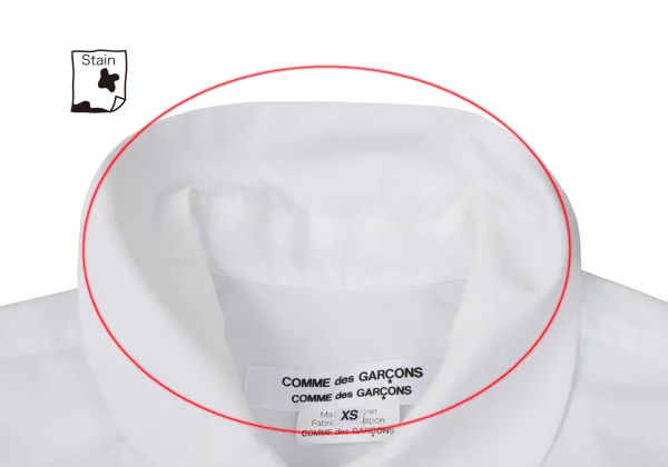 COMME des GARCONS Big Button Round-collar Shirt K-169453_005