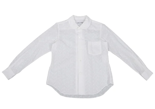 COMME des GARCONS Embroidery Round-collar Shirt K-169454_002