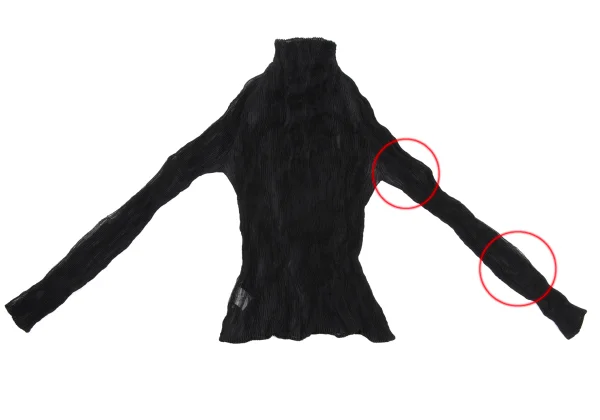 ISSEY MIYAKE See-through Pleated T Shirt K-169458_012