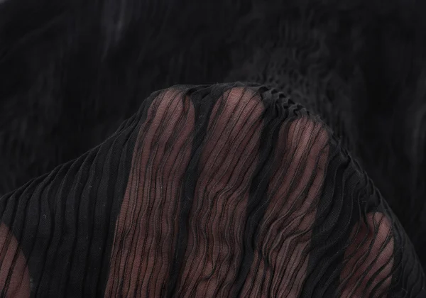 ISSEY MIYAKE See-through Pleated T Shirt K-169458_015