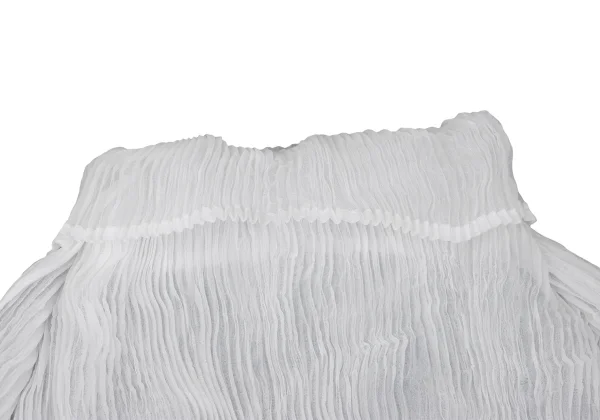 ISSEY MIYAKE Twisted Sheer Pleated Long-sleeved Top K-169459_004