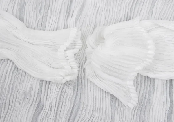 ISSEY MIYAKE Twisted Sheer Pleated Long-sleeved Top K-169459_007