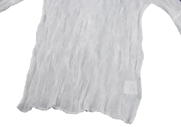 ISSEY MIYAKE Twisted Sheer Pleated Long-sleeved Top K-169459_008