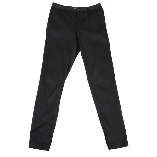ISSEY MIYAKE Nylon Stretch Hem Zip Pants Black 2 K-169460_001