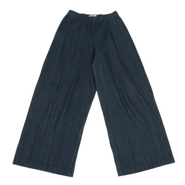 PLEATS PLEASE Pleated Wide Pants Navy 0 K-169465_001
