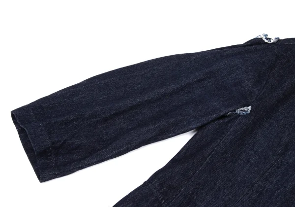 Y's Cut Off Denim Collarless Coat K-169466_006