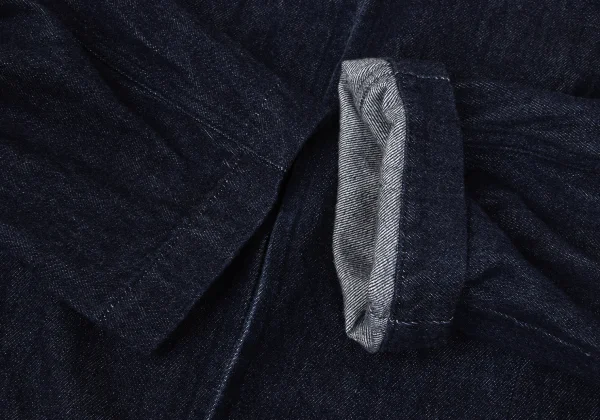 Y's Cut Off Denim Collarless Coat K-169466_007