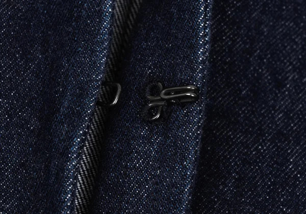 Y's Cut Off Denim Collarless Coat K-169466_010