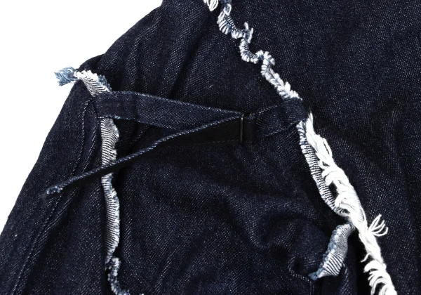 Y's Cut Off Denim Collarless Coat K-169466_013