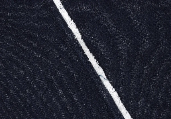 Y's Cut Off Denim Collarless Coat K-169466_014