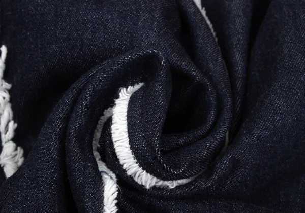 Y's Cut Off Denim Collarless Coat K-169466_015