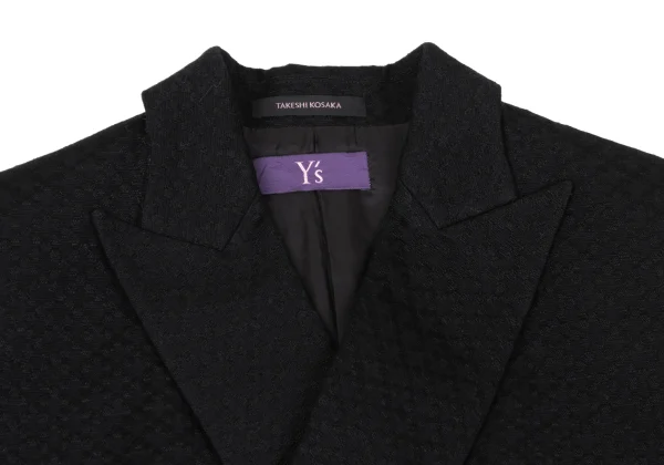 TAKESHI KOSAKA by Y's Pink Label Cotton Poly Jacquard Jacket K-169468_004