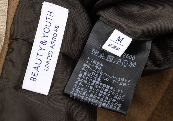 BEAUTY & YOUTH TUNITED ARROWS Wool Blend Half Coat K-169470_014