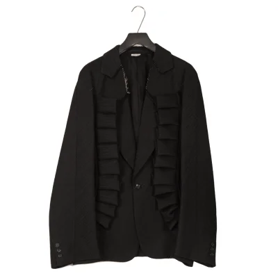 COMME des GARCONS HOMME PLUS Side Cut Frill Pasted Jacket