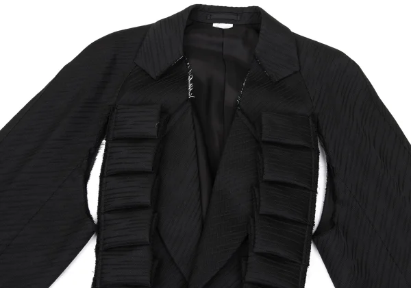 COMME des GARCONS HOMME PLUS Side Cut Frill Pasted Jacket K-169471_003