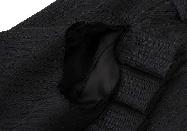 COMME des GARCONS HOMME PLUS Side Cut Frill Pasted Jacket K-169471_008