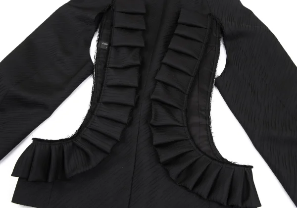 COMME des GARCONS HOMME PLUS Side Cut Frill Pasted Jacket K-169471_017