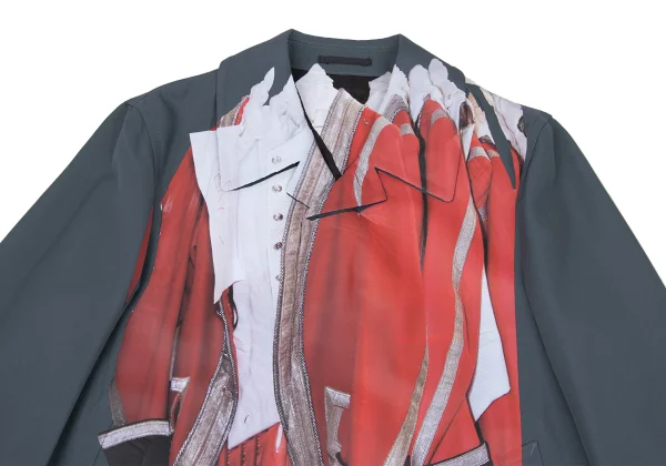 COMME des GARCONS HOMME PLUS Transfer Print Short Coat K-169473_002