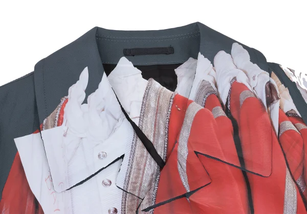 COMME des GARCONS HOMME PLUS Transfer Print Short Coat K-169473_003