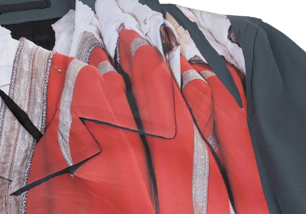 COMME des GARCONS HOMME PLUS Transfer Print Short Coat K-169473_004