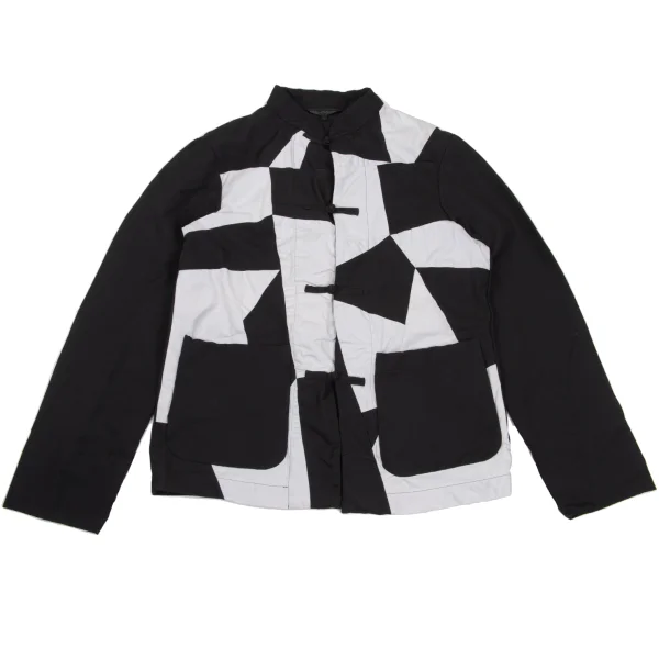 BLACK COMME des GARCONS Bicolor Switching Chinese jacket Black,White L K-169474_001