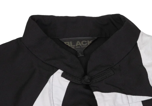 BLACK COMME des GARCONS Bicolor Switching Chinese jacket K-169474_003