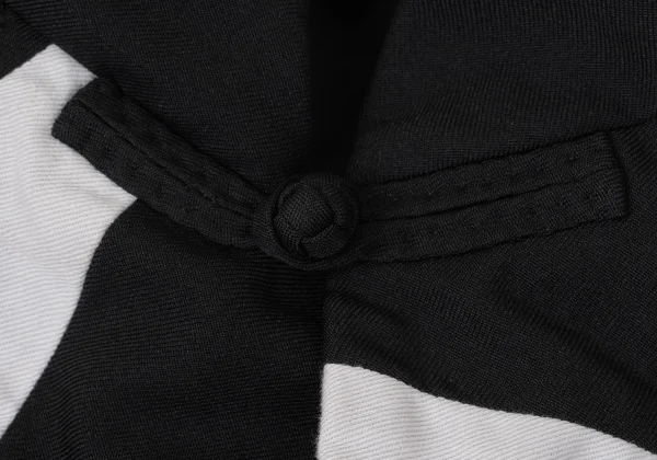 BLACK COMME des GARCONS Bicolor Switching Chinese jacket K-169474_004