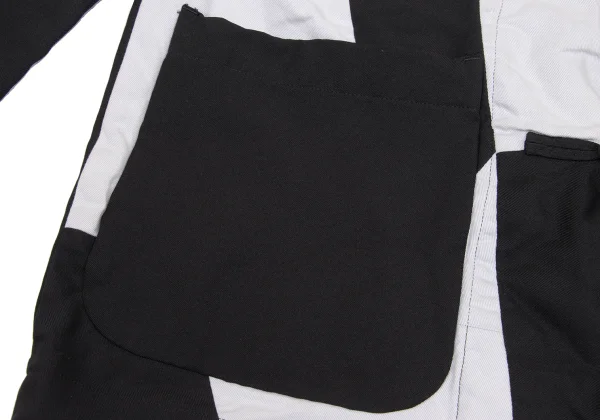 BLACK COMME des GARCONS Bicolor Switching Chinese jacket K-169474_008