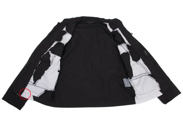 BLACK COMME des GARCONS Bicolor Switching Chinese jacket K-169474_010