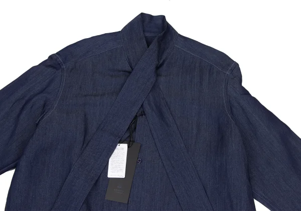 LANVIN Dyed Bow Tie Neck Shirt K-169475_002