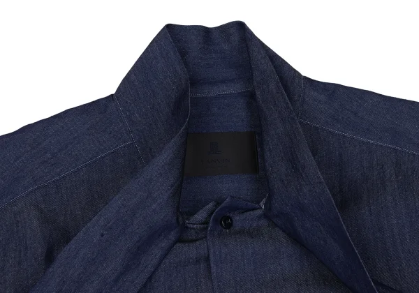 LANVIN Dyed Bow Tie Neck Shirt K-169475_003