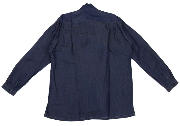 LANVIN Dyed Bow Tie Neck Shirt K-169475_011